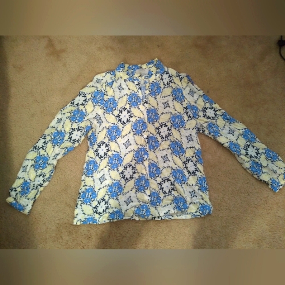 Loft Outlet floral blouse Size XS petite